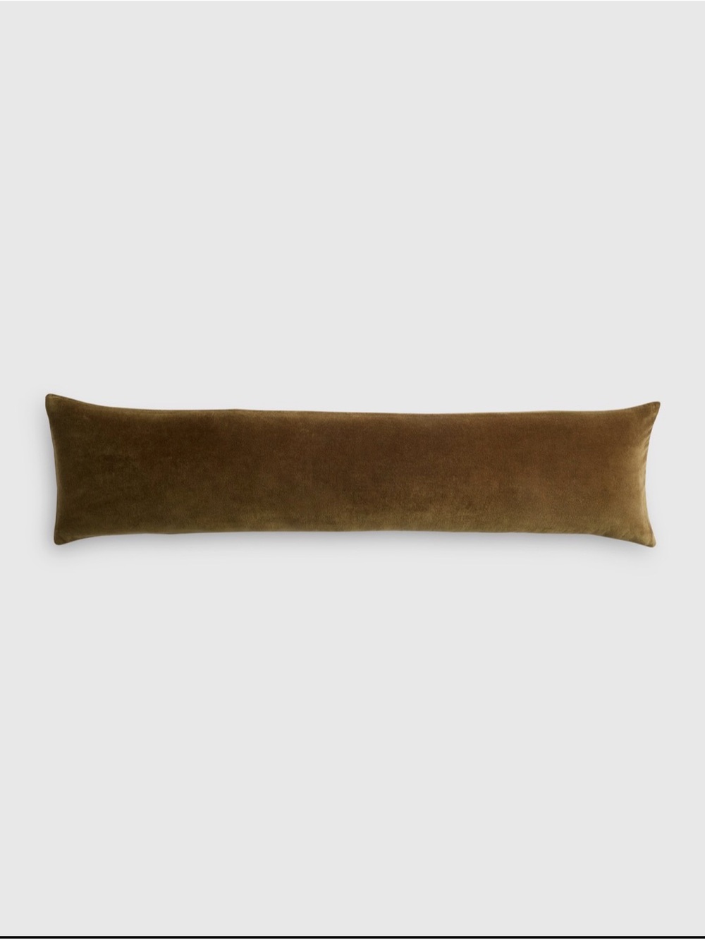 Quince Olive Green Velvet Lumbar Pillow Cover